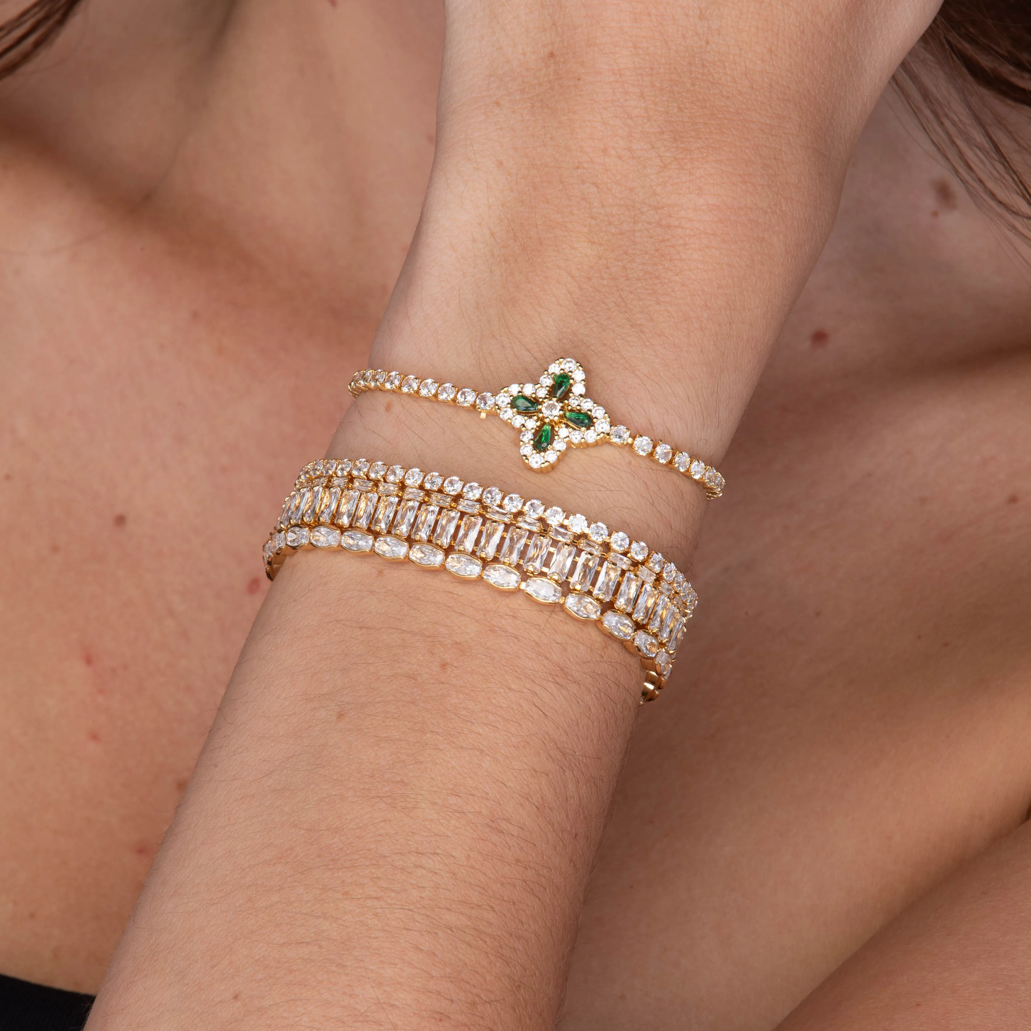 Mason Baguette Tennis Zirconia Bracelet
