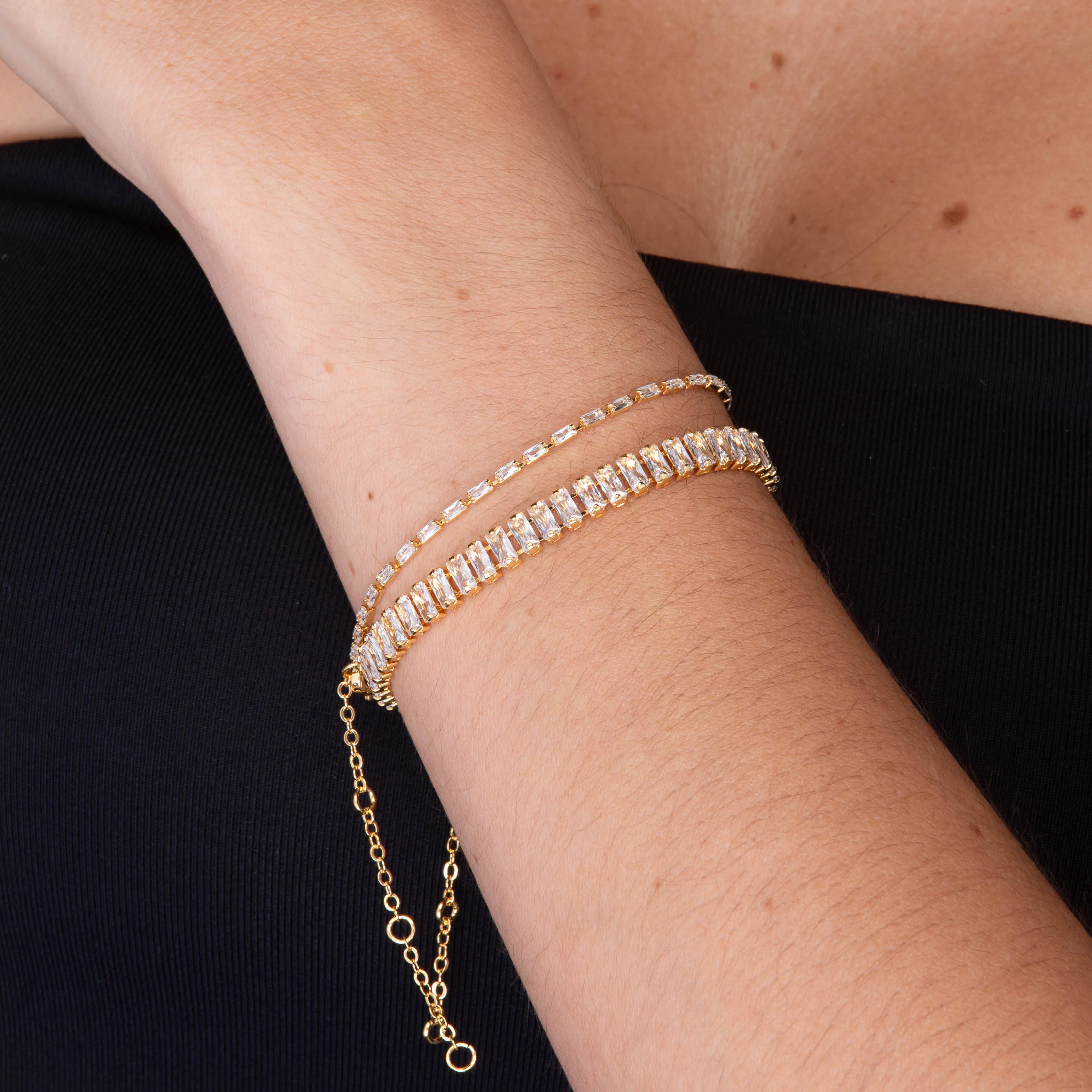 Mason Baguette Tennis Zirconia Bracelet