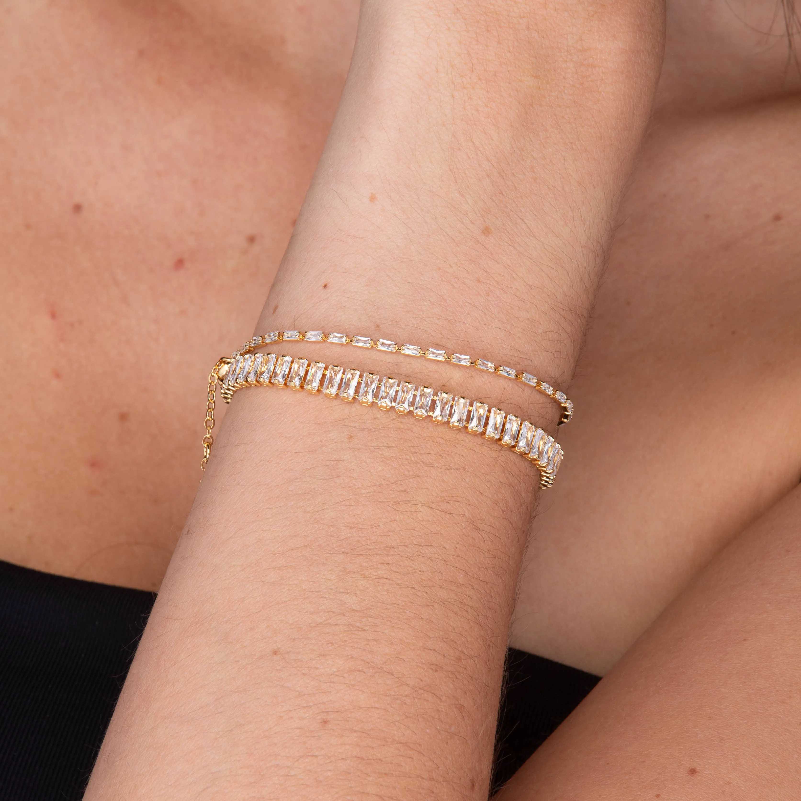 Mason Baguette Tennis Zirconia Bracelet