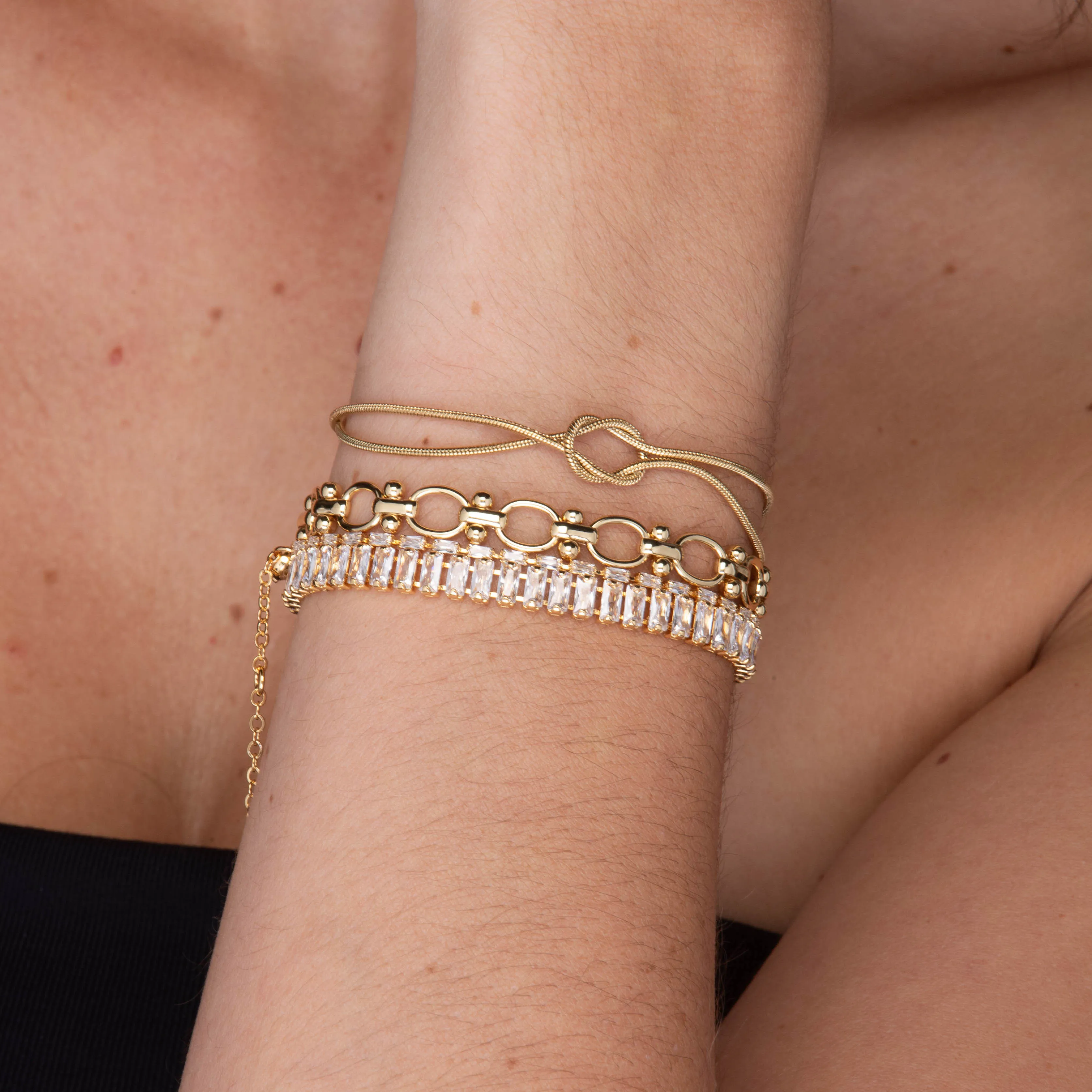 Mason Baguette Tennis Zirconia Bracelet