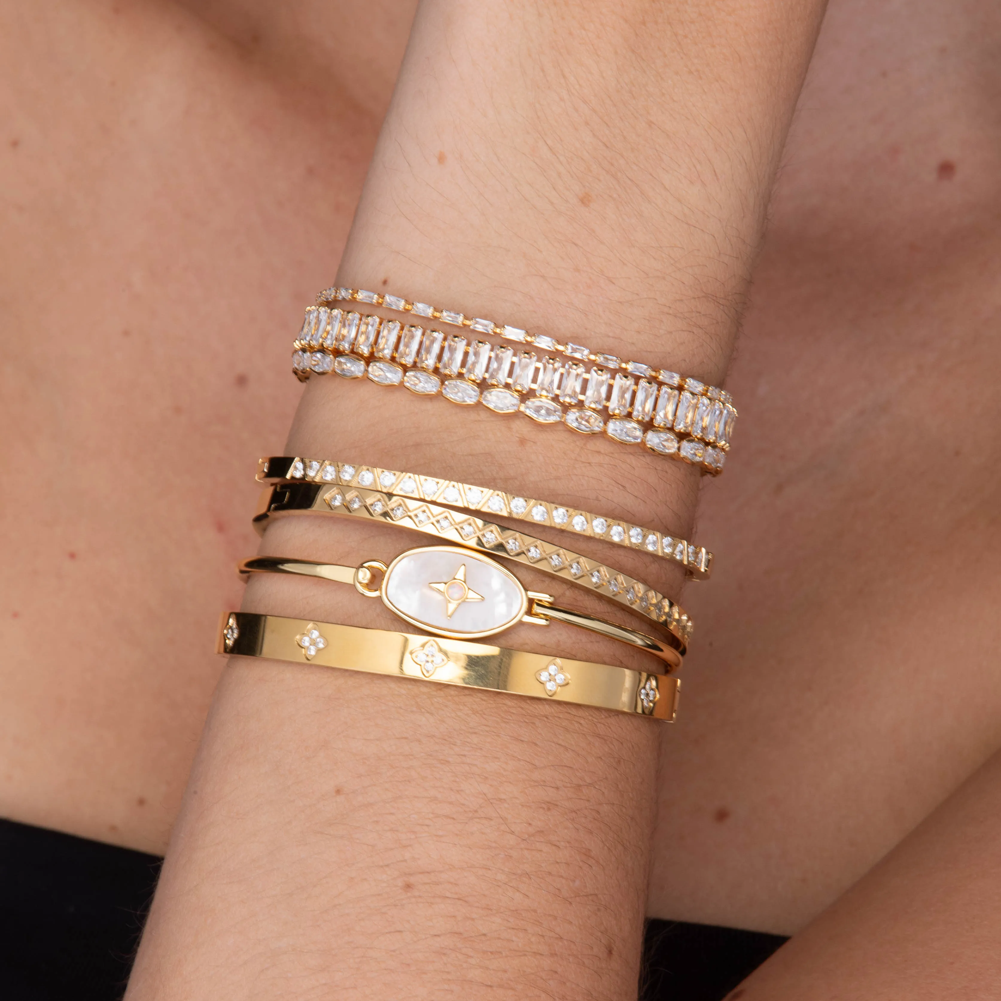 Mason Baguette Tennis Zirconia Bracelet