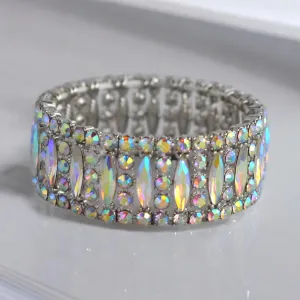 MAXINE - AB stretch rhinestone bracelet