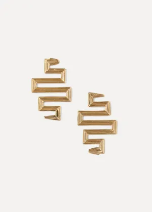 Meandering Snake Earrings