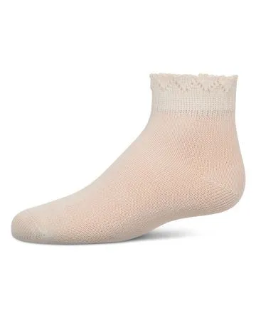 Memoi Crochet Ruffle Welt Anklet - MKF-1015