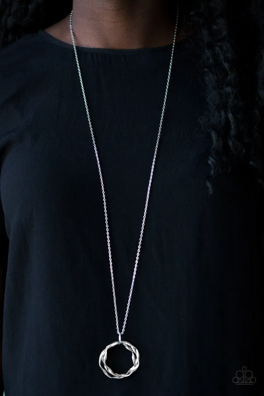 Millennial Minimalist Silver Paparazzi Necklace