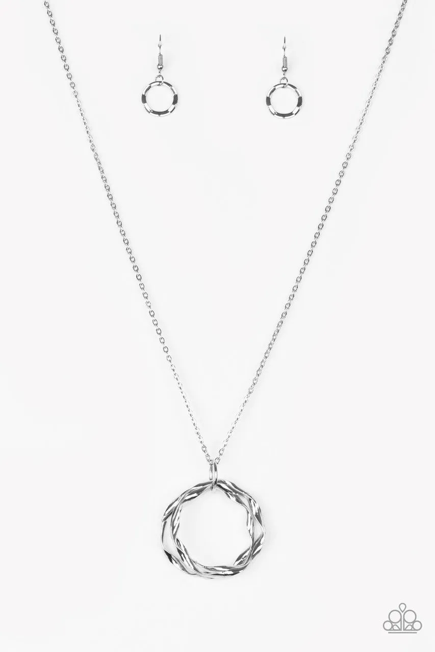 Millennial Minimalist Silver Paparazzi Necklace