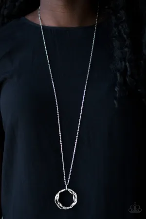 Millennial Minimalist Silver Paparazzi Necklace