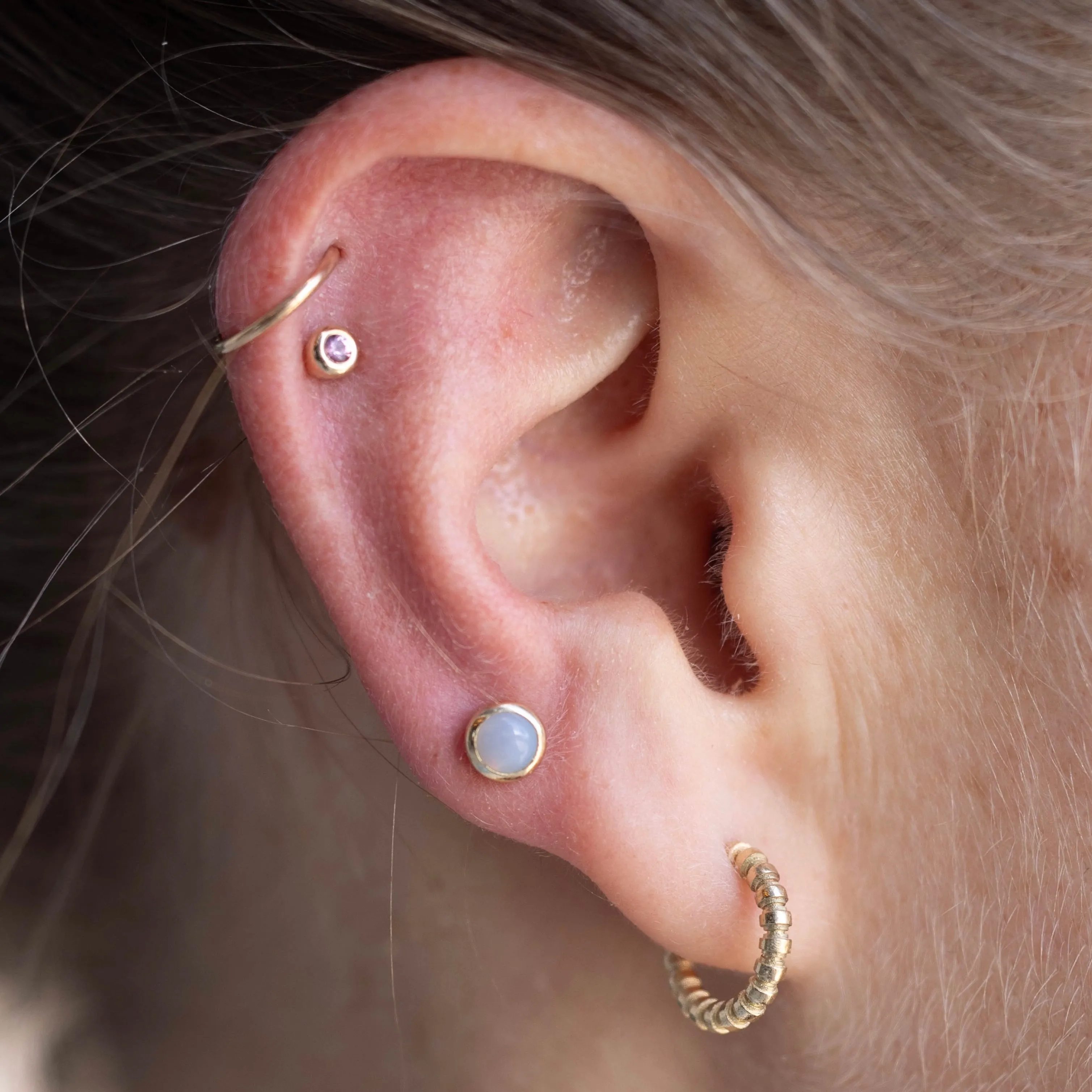Mini Naz Hoop Earrings