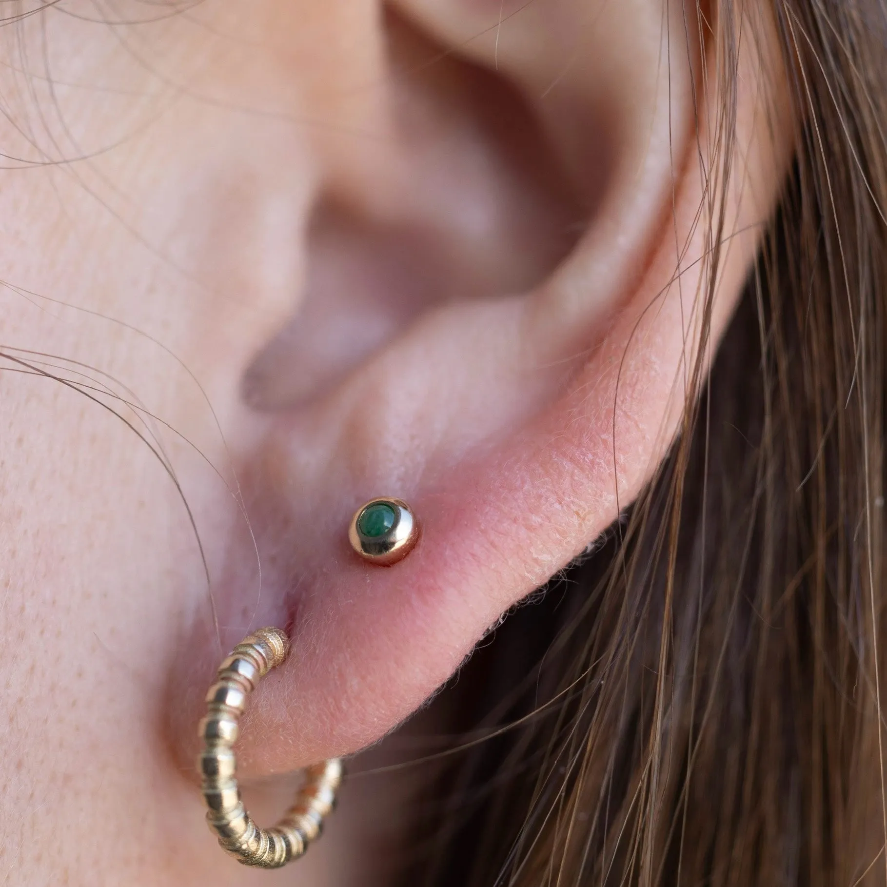 Mini Naz Hoop Earrings