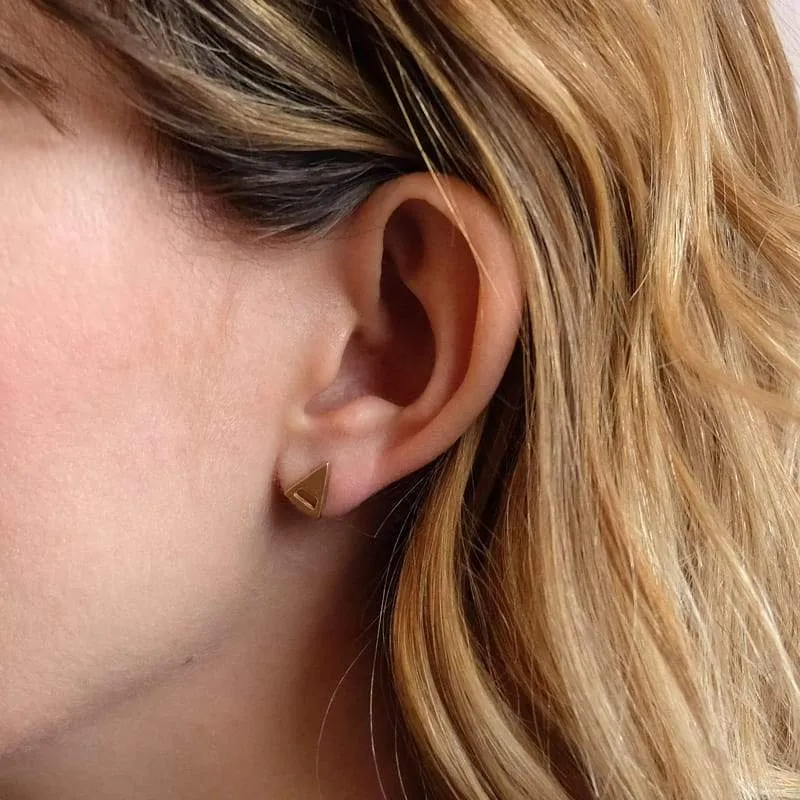 Mini Triangle stud earrings