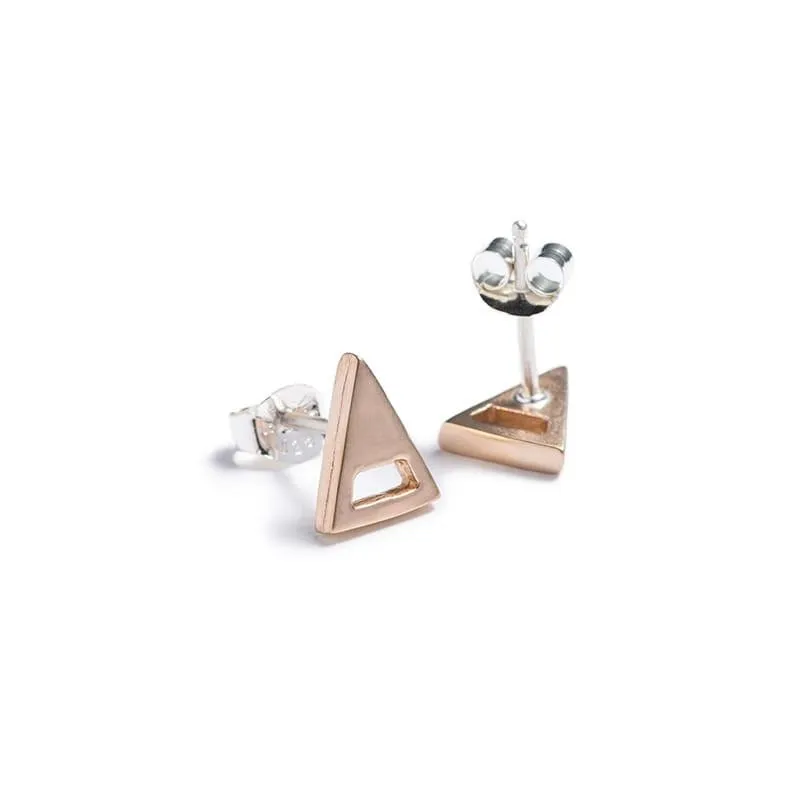 Mini Triangle stud earrings
