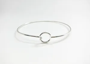 Minimalist chic bangles- wear with or without charms- solo or stacked