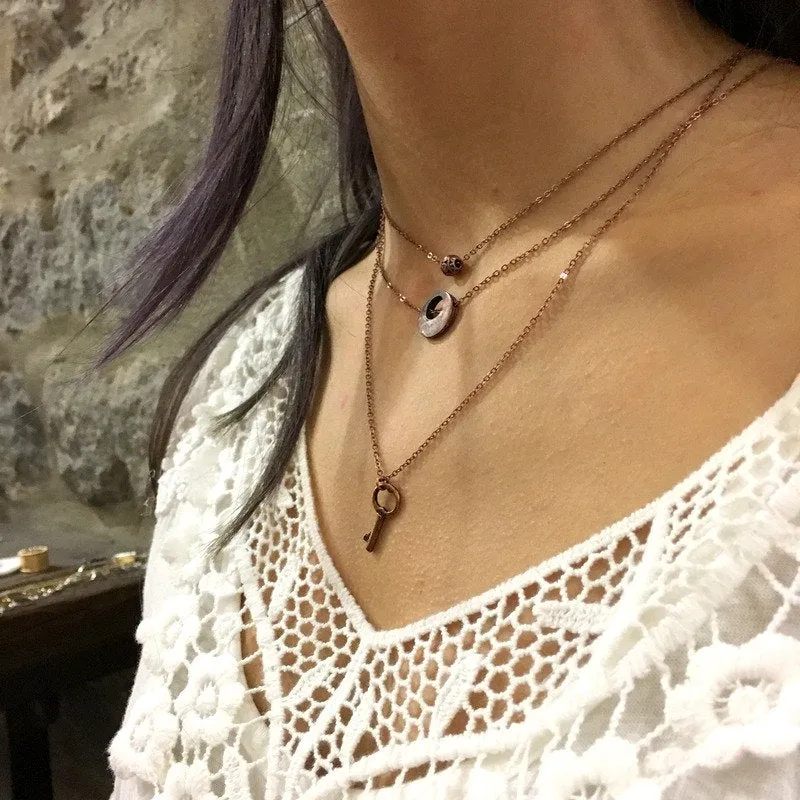 Minimalist Copper Charm Necklace - Charm.