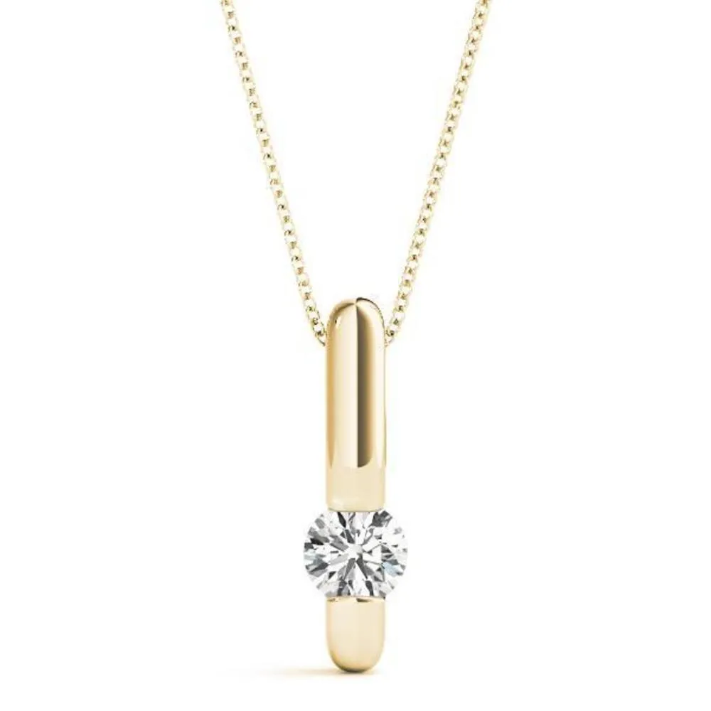 Minimalist Diamond Pendant Necklace