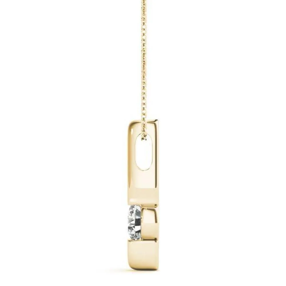 Minimalist Diamond Pendant Necklace
