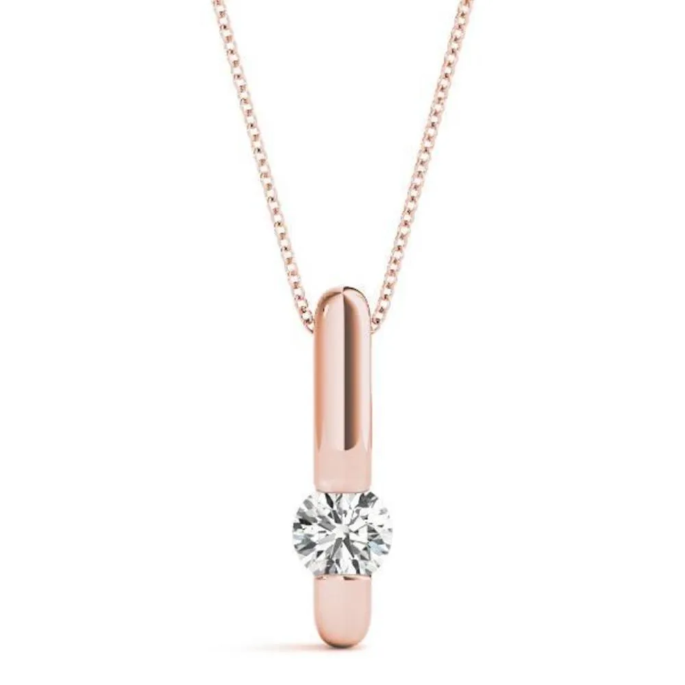 Minimalist Diamond Pendant Necklace