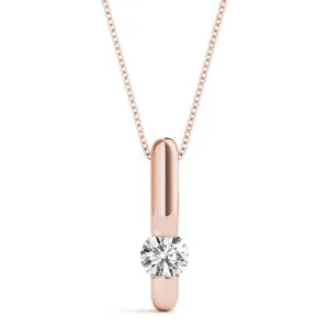 Minimalist Diamond Pendant Necklace