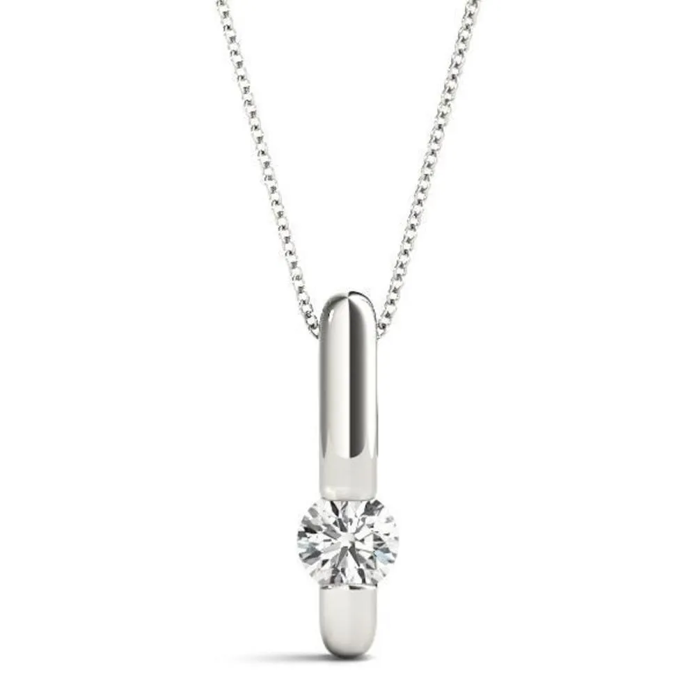 Minimalist Diamond Pendant Necklace