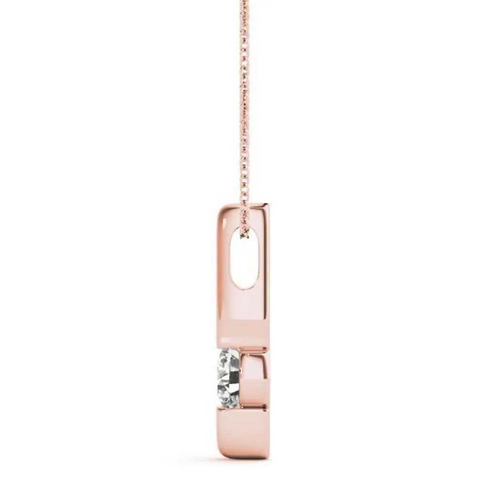 Minimalist Diamond Pendant Necklace