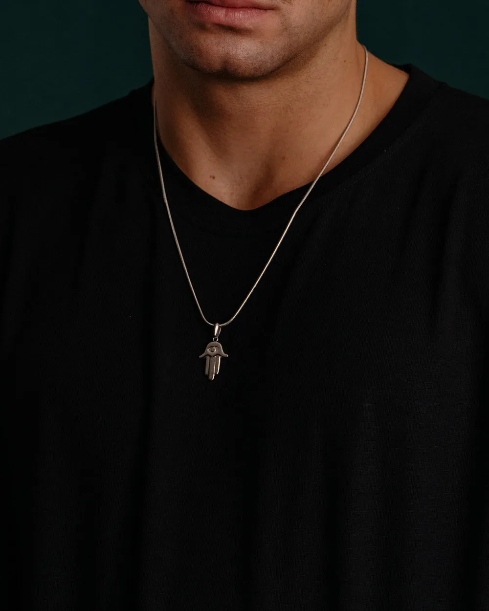 Minimalist Hamsa Necklace