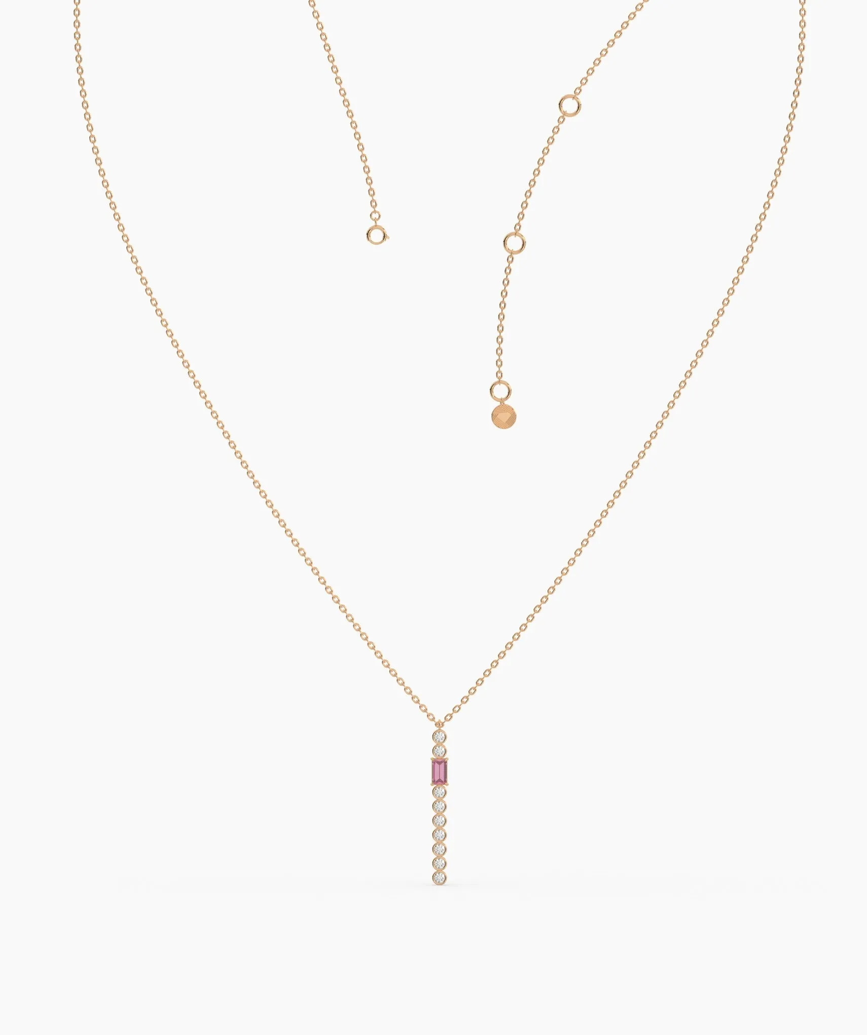 Minimalist Vertical Drop Necklace