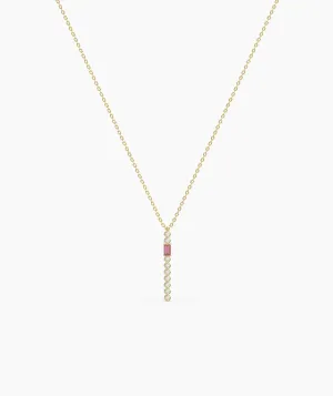 Minimalist Vertical Drop Necklace