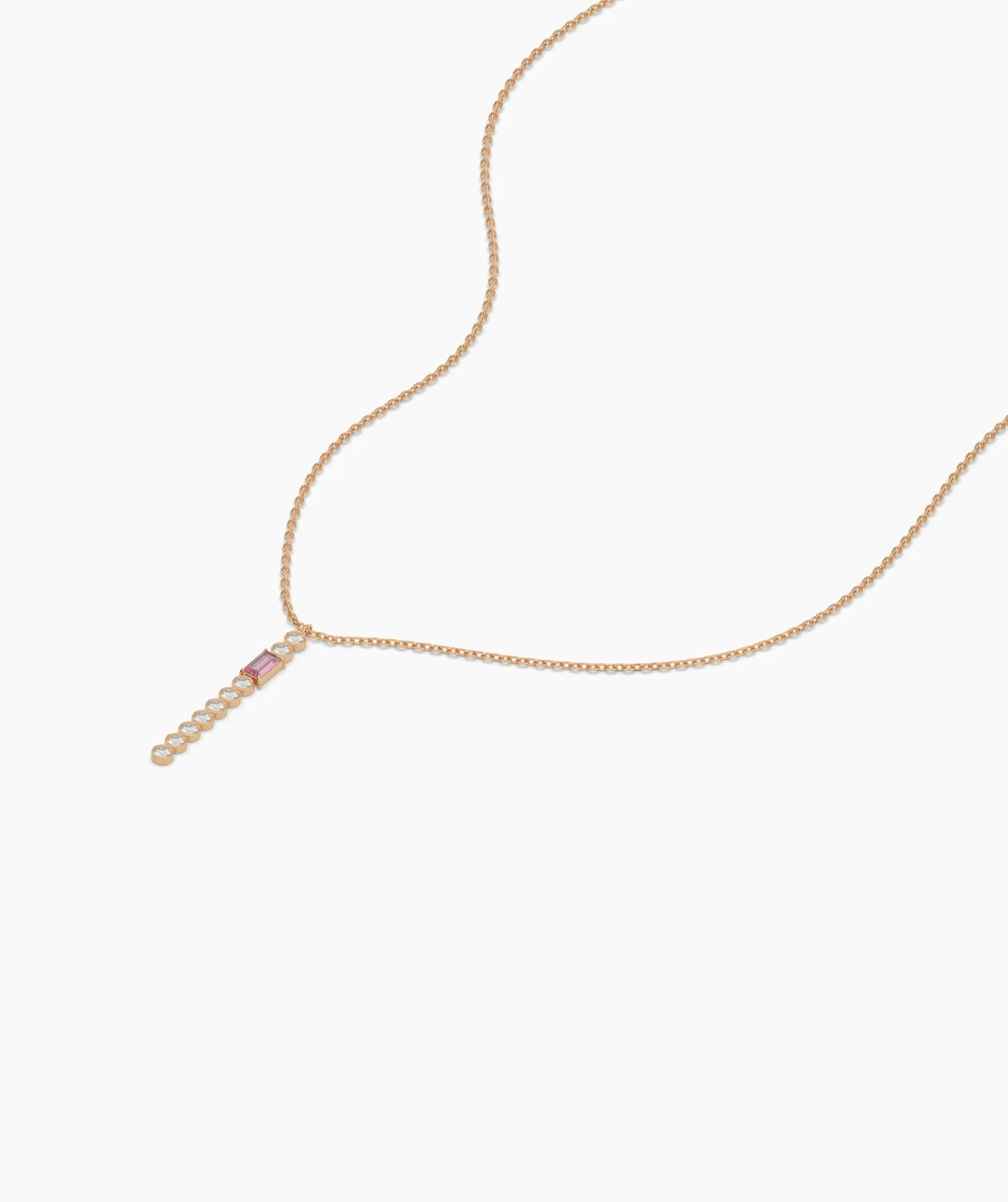 Minimalist Vertical Drop Necklace