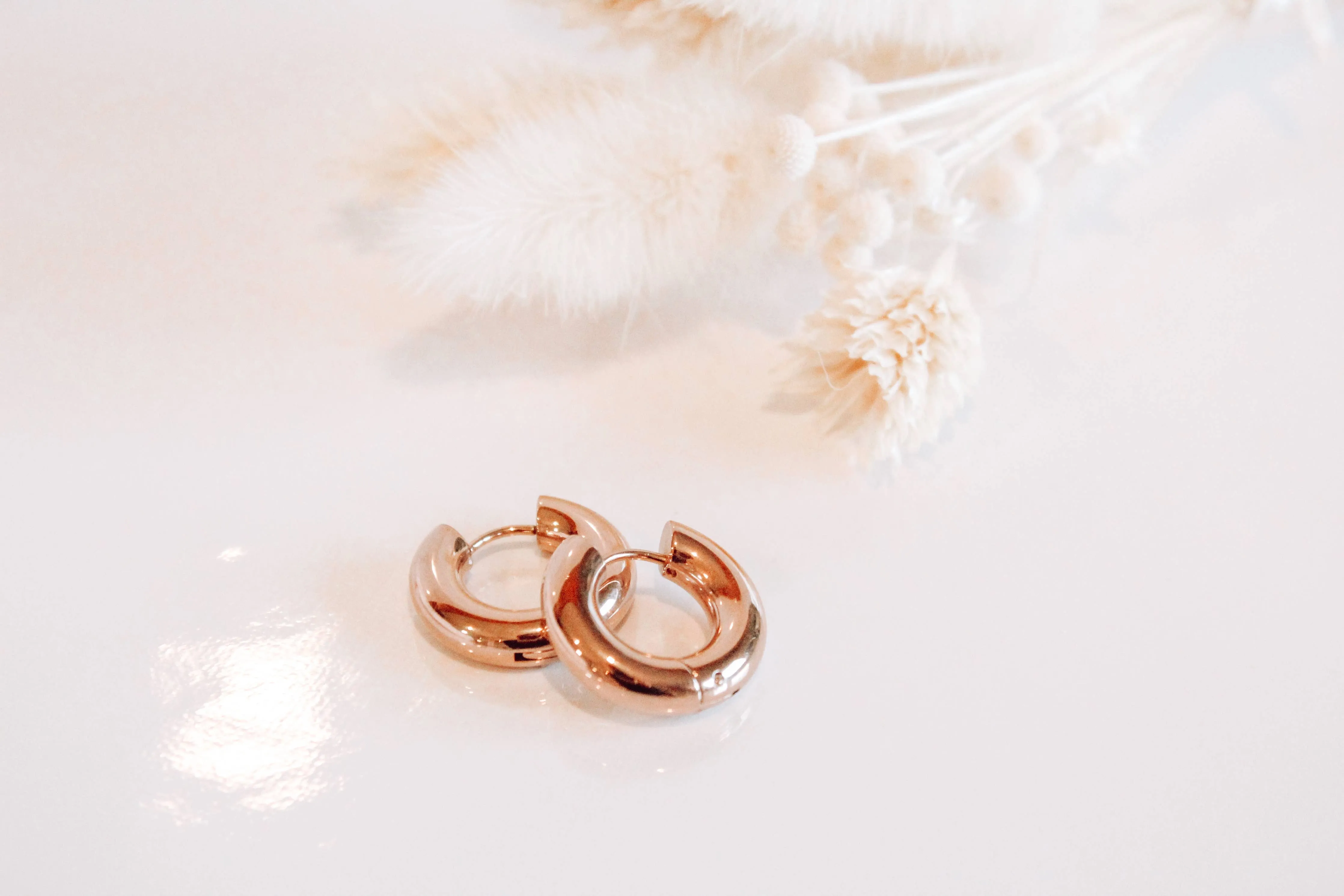 MOLLY HOOPS - black, gold, rose gold or silver