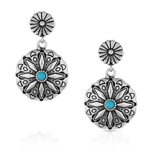 Montana Silversmith Starbrite Turquoise Coin Earrings