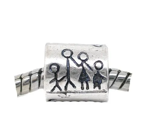 Mother's Day Bead Charms for European Snake Chain Charm Bracelet