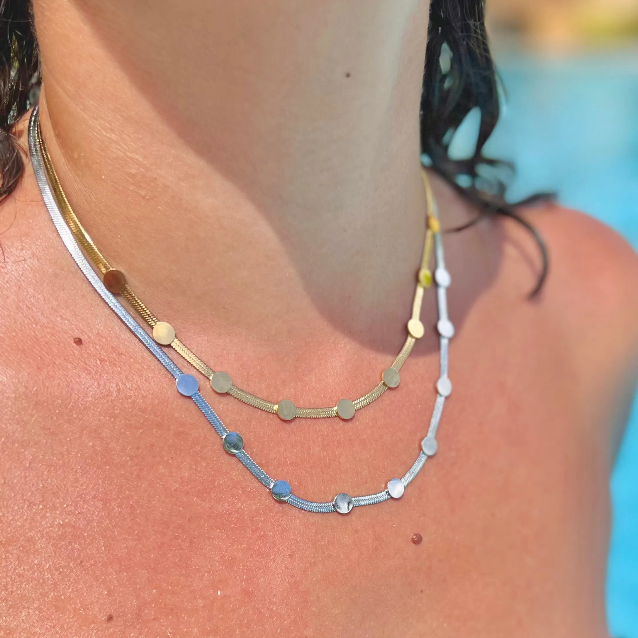 Multi Point Silver Necklace
