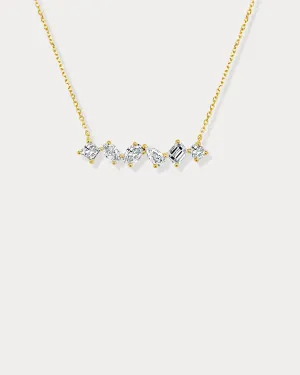 Multi-Shaped Lab Diamond Bar Pendant