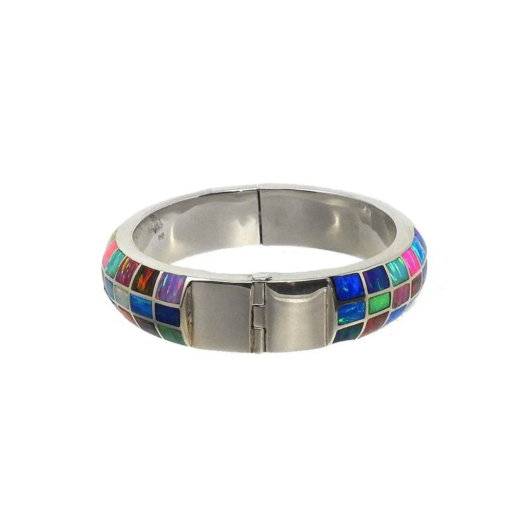Multi stone Inlaid Cuff