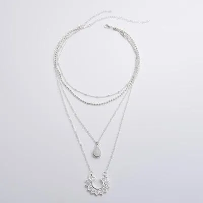 Multilayer Necklaces For Women Jewelry Gold Colors  Trendy High Quality Metals Geometric