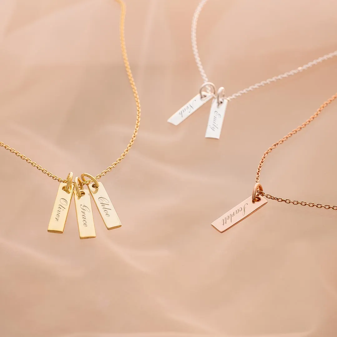 Mysha Personalized Dual Bar of Love