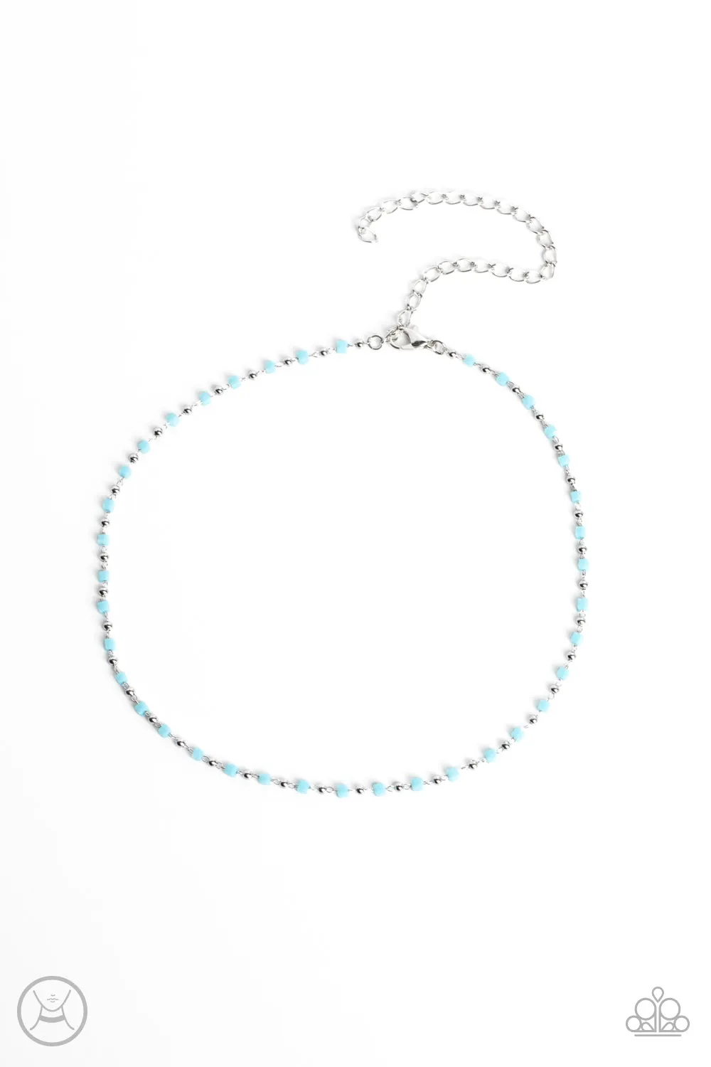 Neon Lights - Blue (Choker) Necklace
