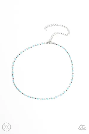 Neon Lights - Blue (Choker) Necklace
