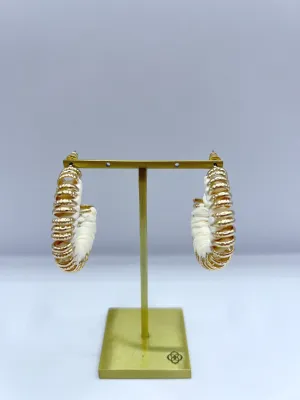 New Day Earrings, Ivory