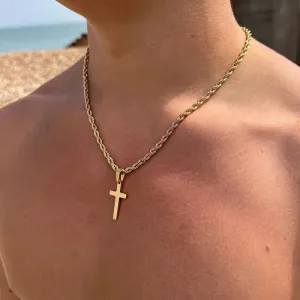 New Stainless Steel Cross Pendant Necklace Minimalist Jewelry