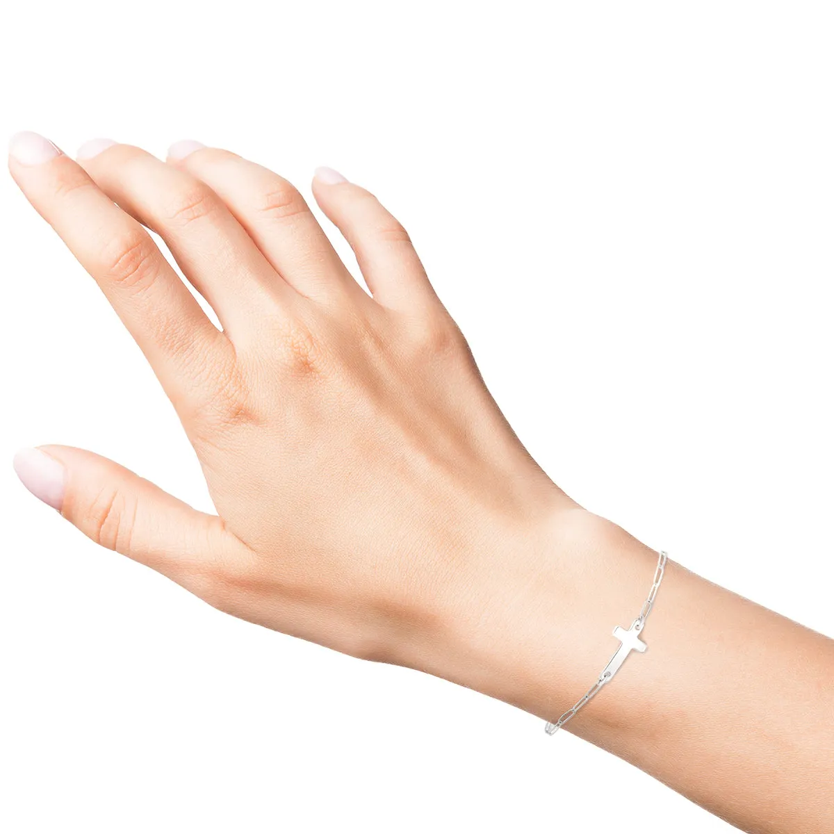 noah sideways cross necklace/bracelet/anklet • prayer for my grandmother