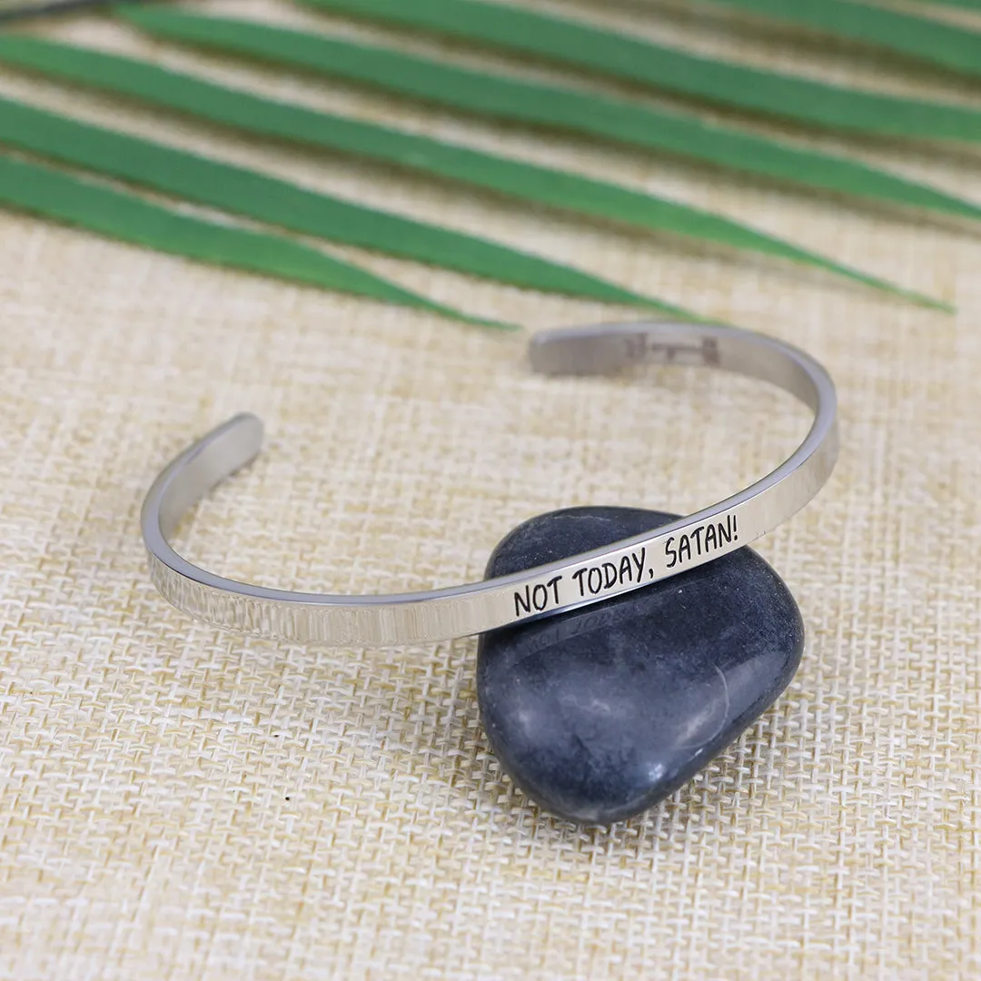 Not Today Satan Mantra Bracelet