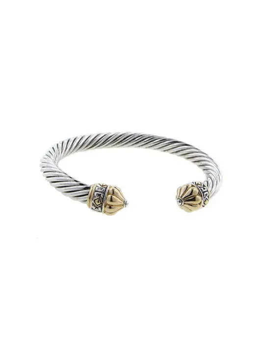 Nouveau Collection - Large Antiqua Wire Cuff