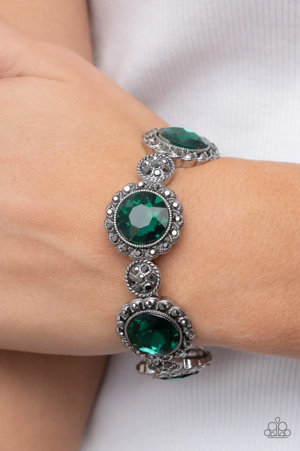 Palace Property - Green (Rhinestone) Bracelet