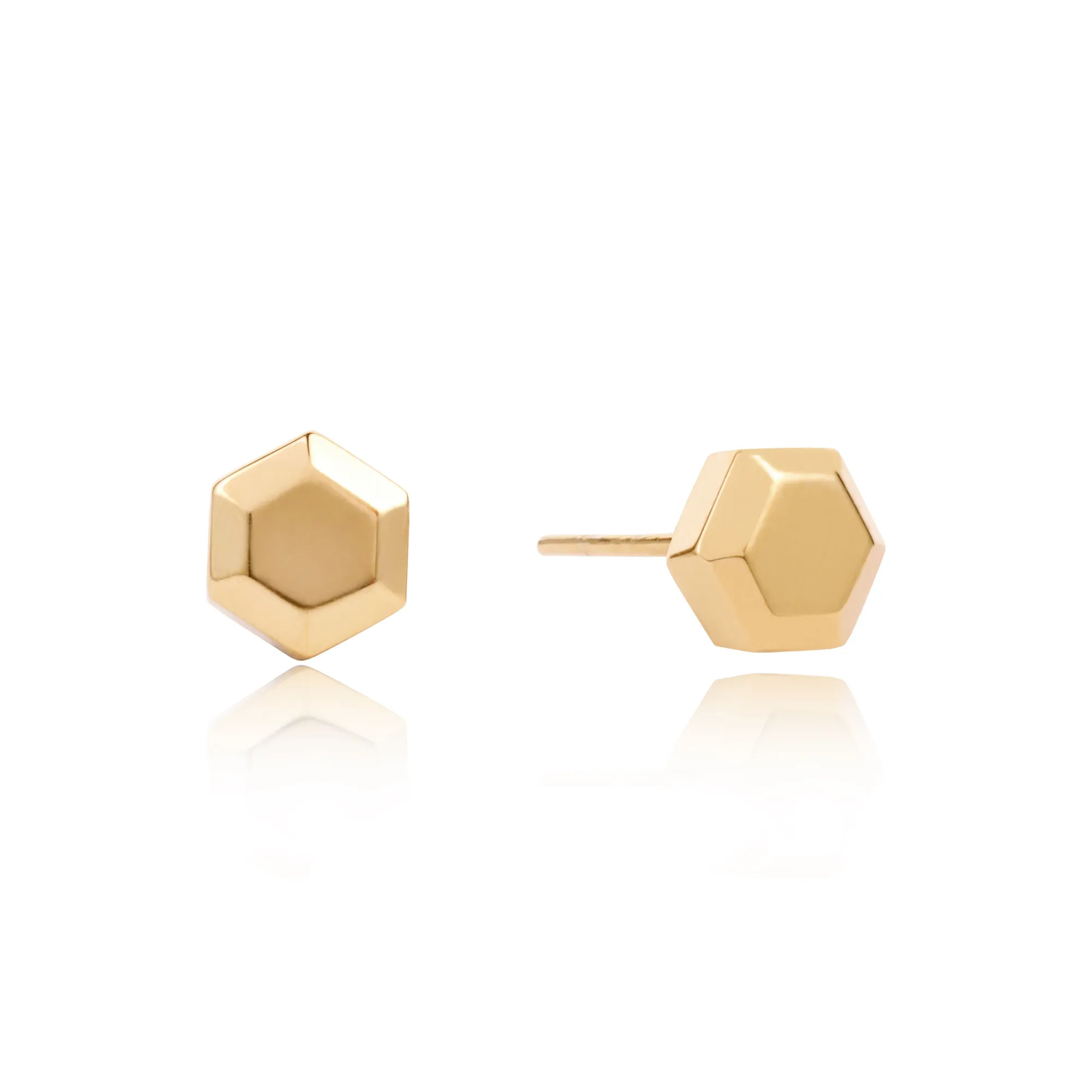 Pantheon Gold Stud Earrings