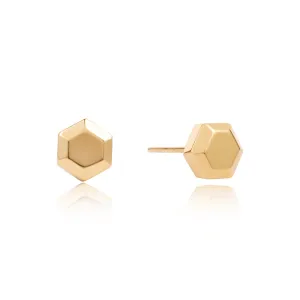 Pantheon Gold Stud Earrings