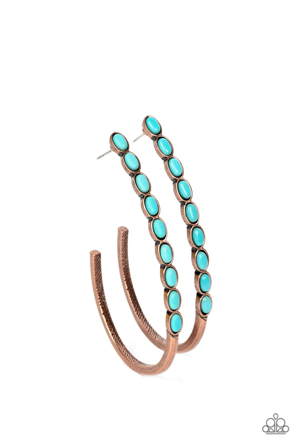 Paparazzi Artisan Soul - Copper Hoop Earrings