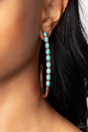 Paparazzi Artisan Soul - Copper Hoop Earrings