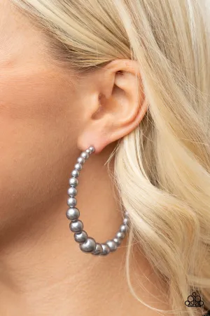 Paparazzi Glamour Graduate - Silver Earrings