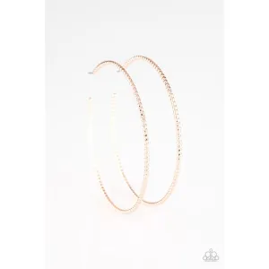 Paparazzi Hooked On Hoops - Rose Gold