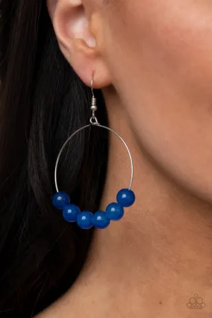 Paparazzi Let It Slide - Blue Earrings